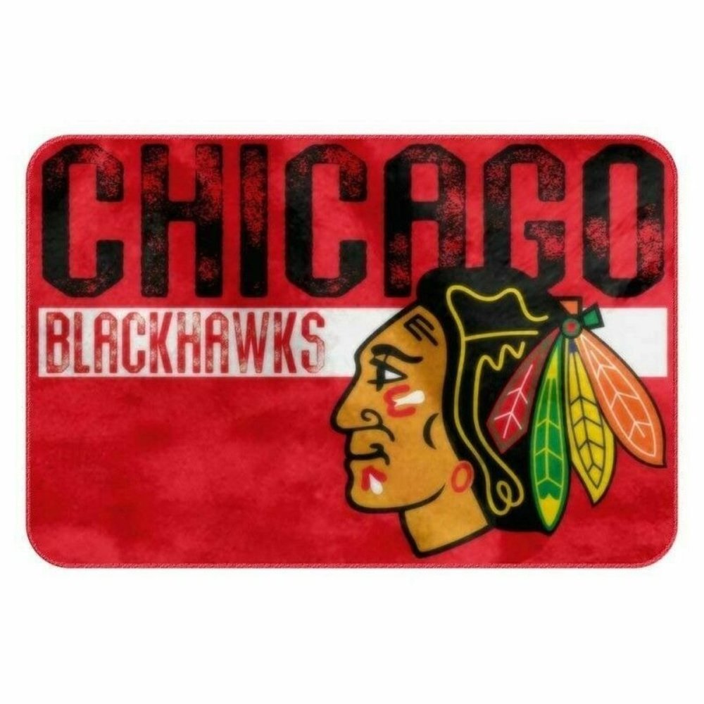Chicago Blackhawk Memory Form Bath Rug /Mat - Picture 1 of 1